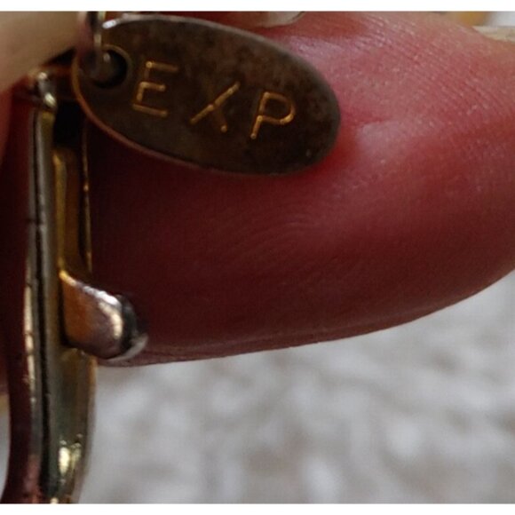 Vintage EXP Korea Patina Metal Greek Key Pattern Statement Belt - Picture 10 of 10